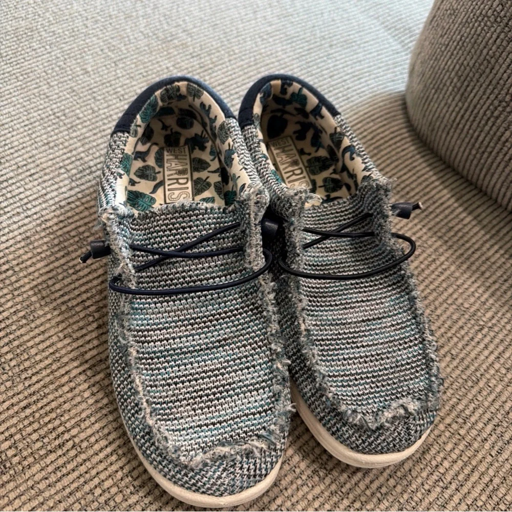 Benny Slip-Ons Blue Kids Shoes size 3